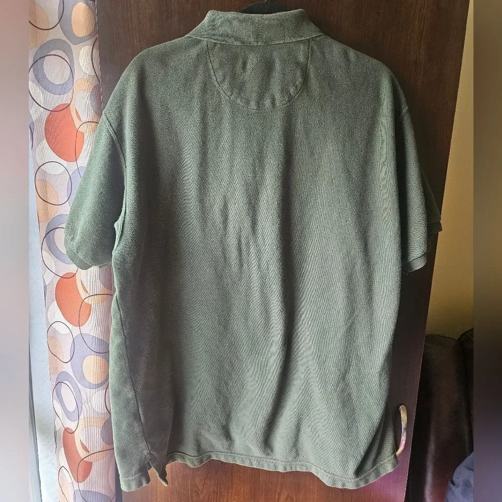 Chaps Ralph Lauren Olive Green Polo Shirt Size Xl